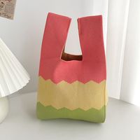 Women's Medium Polyester Geometric Streetwear Square Open Tote Bag sku image 155