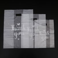Simple Style Letter Heart Shape Plastic Shopping Bags sku image 1
