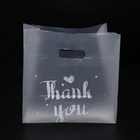 Simple Style Letter Heart Shape Plastic Shopping Bags main image 2