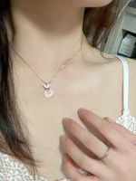 Sweet Butterfly Copper Pendant Necklace In Bulk main image 1