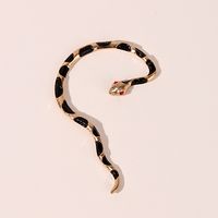 Elegant Snake Alloy Enamel Women's Ear Clips sku image 1