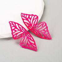 1 Paar Süss Flügel Schmetterling Sprühfarbe Überzug Legierung Vergoldet Ohrstecker main image 6