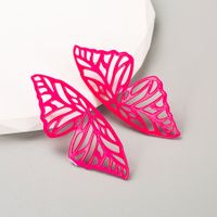 1 Pair Sweet Wings Butterfly Spray Paint Plating Alloy Gold Plated Ear Studs main image 6