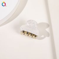 Sweet Simple Style Solid Color Plastic Hair Claws sku image 4