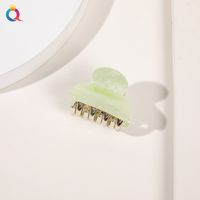 Sweet Simple Style Solid Color Plastic Hair Claws sku image 2