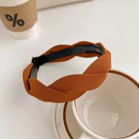 Ins Style Simple Style Solid Color Cloth Hair Band sku image 1