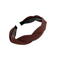 Ins Style Simple Style Solid Color Cloth Hair Band main image 3