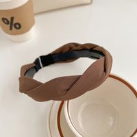 Ins Style Simple Style Solid Color Cloth Hair Band sku image 4