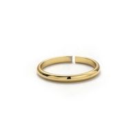 Ins Style Simple Style Solid Color Knot Copper Plating 18k Gold Plated Open Ring main image 2