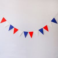 Waves Solid Color Paper Flag Party Decorations sku image 4