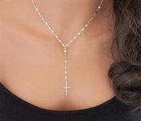 Exaggerated Cross Alloy Chain Pendant Clavicle Necklace sku image 2