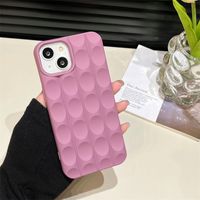 Ins Style Korean Style Oval Solid Color Silica Gel   Phone Cases main image 3