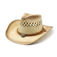 Women's Simple Style Star Patchwork Crimping Straw Hat sku image 2