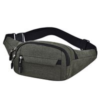 Men's Classic Style Solid Color Oxford Cloth Waist Bags sku image 4
