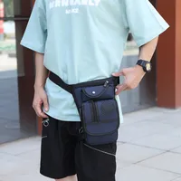 Men's Streetwear Solid Color Oxford Cloth Waist Bags sku image 1