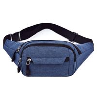 Men's Classic Style Solid Color Oxford Cloth Waist Bags sku image 5