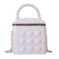 Women's Mini Summer Silica Gel Square Cute Square Zipper Shoulder Bag sku image 1