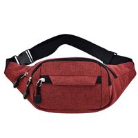 Men's Classic Style Solid Color Oxford Cloth Waist Bags sku image 3