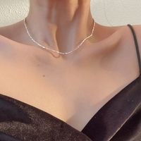 Lady Geometric Sterling Silver Necklace In Bulk sku image 1