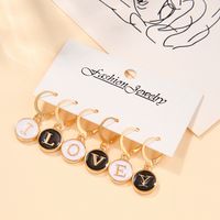 Simple Style Letter Alloy Patchwork Women's Drop Earrings main image 5