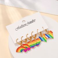 Simple Style Letter Alloy Patchwork Women's Drop Earrings main image 4