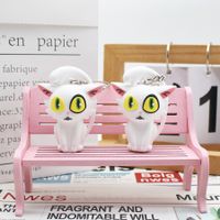 Cute Cat Pvc Women's Keychain main image 4