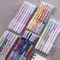 Creative Cartoon 6 Pack Gel Pen Set Hot Selling Stationery Set For Students Ball Pen Factory Direct Sales main image 3