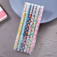 Creative Cartoon 6 Pack Gel Pen Set Hot Selling Stationery Set For Students Ball Pen Factory Direct Sales sku image 2