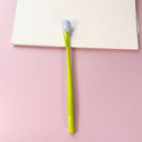 Korean Creative Light-changing Tulip Silicone Gel Pen Simple Cute Student Black 0.5 Signature Pen sku image 1