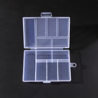 Simple Style Lattice Transparent Plastic Jewelry Boxes main image 1