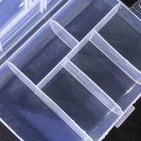 Cajas De Joyas De Plástico Transparente De Celosía De Estilo Simple main image 2