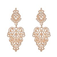 Basic Retro Leaves Alloy Hollow Out Women's Drop Earrings sku image 2