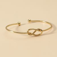 Casual Simple Style Knot Alloy Women's Bangle sku image 2