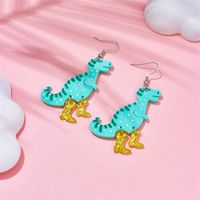 1 Pair Cartoon Style Dinosaur Arylic Drop Earrings main image 5