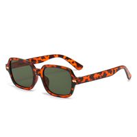 Streetwear Solid Color Ac Square Full Frame Men's Sunglasses sku image 9