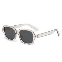 Streetwear Solid Color Ac Square Full Frame Men's Sunglasses sku image 5