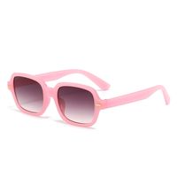 Streetwear Solid Color Ac Square Full Frame Men's Sunglasses sku image 10