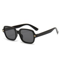 Streetwear Solid Color Ac Square Full Frame Men's Sunglasses sku image 3