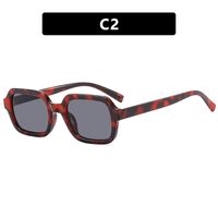 Cool Style Solid Color Ac Square Full Frame Women's Sunglasses sku image 2