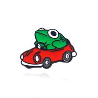 Cartoon Style Cute Dinosaur Frog Alloy Enamel Unisex Brooches sku image 4
