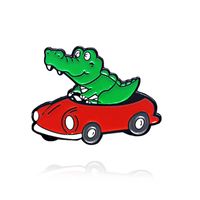 Cartoon Style Cute Dinosaur Frog Alloy Enamel Unisex Brooches sku image 3