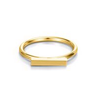 Edelstahl 304 Vergoldet Einfacher Stil Überzug Geometrisch Keiner Ringe main image 3