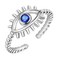 Retro Streetwear Devil's Eye Copper Zircon Open Ring In Bulk main image 5