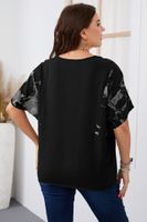 Commute Solid Color Polyester Ruffles Blouse main image 4