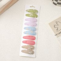 Sweet Solid Color Cloth Pleated Hair Clip sku image 4