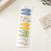Sweet Solid Color Cloth Pleated Hair Clip sku image 3
