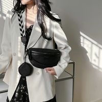 Women's Streetwear Solid Color Pu Leather Waist Bags main image 4