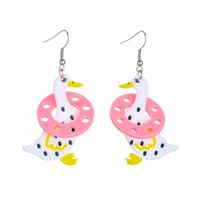 Style De Bande Dessinée Mignon Canard Arylique Femmes Boucles D'oreilles main image 2