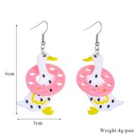 Cartoon Style Cute Duck Arylic Women's Drop Earrings main image 3