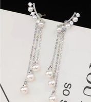 1 Pair Elegant Star Tassel Heart Shape Inlay Alloy Artificial Pearls Rhinestones Glass Earrings sku image 22